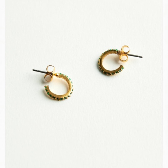 NWT Zara 24k Gold Plated Hoop Earrings - Picture 1 of 3